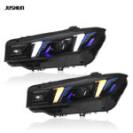 Modified Fangs-Style Headlight Assembly with Dual-Color LED DRL & Laser Lenses for 2023–2024 BMW 3 Series G20