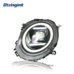 Fits 2007-2013 BMW MINI R56, Headlight Assembly Upgrade with New Style R55/R57 LED DRL & Projector Lens