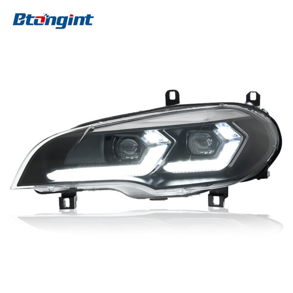 BMW X5 E70 Headlight Assembly 2007-2013 | LED Lens & Sequential Turn Signal