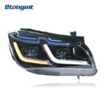 2010-2015 BMW X1 E84 Headlight Assembly, Modified with LED Lens, Blue Eyebrow DRL & LED Turn Signal