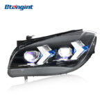 Fits 2010-2015 BMW X1 E84, Arrow Style Headlight Assembly with LED DRL, Turn Signal & Lens
