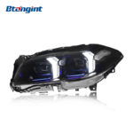 Fits 2011-2017 BMW 5 Series F10, Fang Style Headlight with LED DRL, Turn Signal & Lens