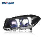 Fits 2011-2017 BMW 5 Series F10, Fang Style Headlight with LED DRL, Turn Signal & Lens