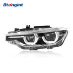 Fits 2013-2018 BMW 3 Series F30, High-spec LED Spoon DRL Headlight Assembly with APP-controlled RGB Multi-color