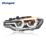 Fits 2013-2018 BMW 3 Series F30, High-spec LED Spoon DRL Headlight Assembly with APP-controlled RGB Multi-color