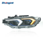 Fits 2013-2018 BMW 3 Series F30, New Style Headlight Assembly with LED DRL, Turn Signal & Projector Lens