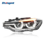 Fits 2013-2018 BMW 3 Series F30/F35, High-End New Style Headlight Assembly with LED Spoon DRL