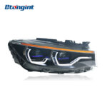 Fits 2013-2020 BMW 3 Series GT F34, Retrofit Headlight Assembly with LED DRL, Sequential Turn Signal and Projector Lens