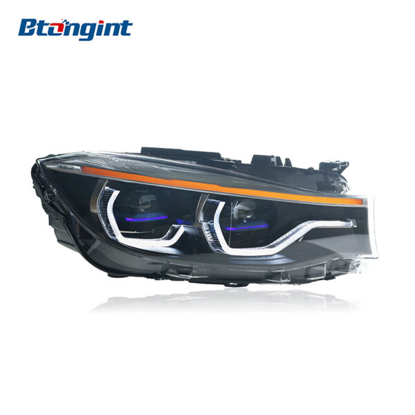 Fits 2013-2020 BMW 3 Series GT F34, Retrofit Headlight Assembly with LED DRL, Sequential Turn Signal and Projector Lens