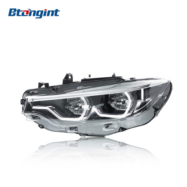 BMW 4 Series F32 2013-2020 Headlight Assembly, High-spec New Style LED Scoop DRL with Turn Signal