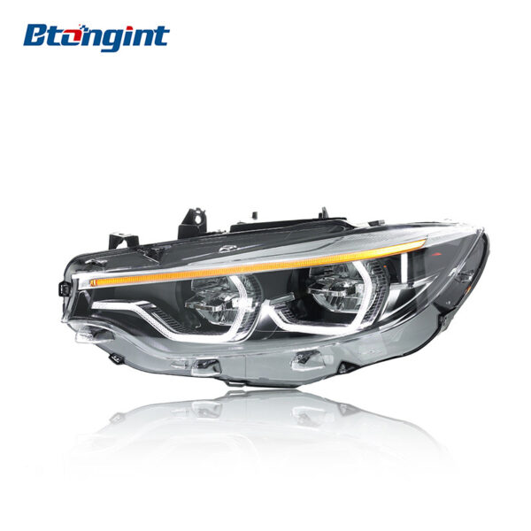 BMW 4 Series F32 2013-2020 Headlight Assembly, High-spec New Style LED Scoop DRL with Turn Signal