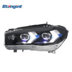 Fits 2014-2018 BMW X5 F15, Retrofit Headlight Assembly Equipped with New LED Lens, Daytime Running Light and Turn Signal