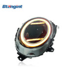 Suitable for 2014-2021 MINI F55 F56, upgraded headlight assembly with LED daytime running lights, sequential turn signals and projector lenses