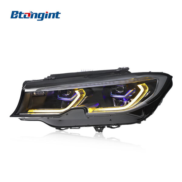 High-Spec LED Spoon DRL Laser Lens Headlight Assembly Upgrade for 2020–2022 BMW 3 Series G20