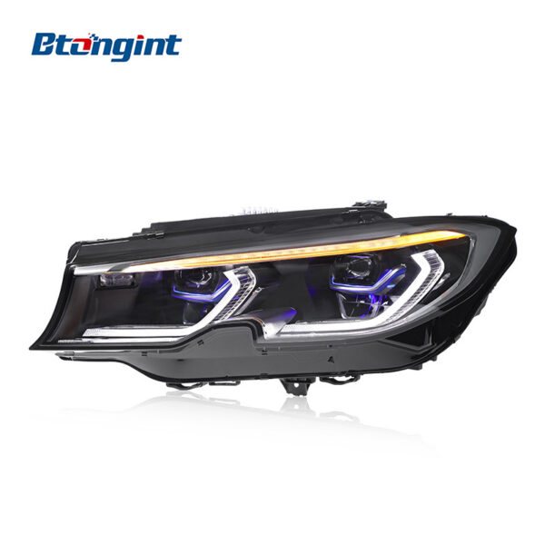 High-Spec LED Spoon DRL Laser Lens Headlight Assembly Upgrade for 2020–2022 BMW 3 Series G20