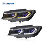High-Spec LED Spoon DRL Laser Lens Headlight Assembly Upgrade for 2020–2022 BMW 3 Series G20