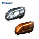 Retrofit New Style Headlight Assembly for 2015-2021 Mercedes-Benz C-Class W205, with LED Daytime Running Lights, Turn Signals and Lenses, Fits C180 (Old Model Upgrade to New Look)