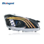 Retrofit Headlight Assembly for 2006-2012 Mercedes-Benz S-Class W221, Equipped With Triple-Strip LED Lens, DRL and Turn Signal Lights
