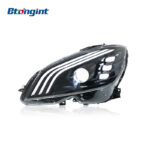 Retrofit Headlight Assembly Maybach Style with LED DRL and Lens for 2007-2010 Mercedes-Benz C-Class W204