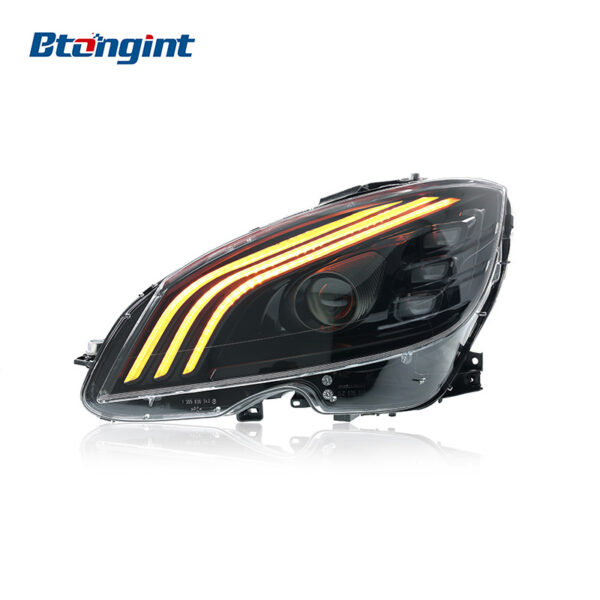 Retrofit Headlight Assembly Maybach Style with LED DRL and Lens for 2007-2010 Mercedes-Benz C-Class W204