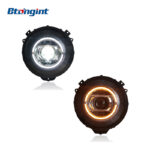 Retrofit Headlight Assembly for 2007-2017 Mercedes-Benz G-Class W463, Old to New Upgrade with LED DRL, Turn Signals and Lenses