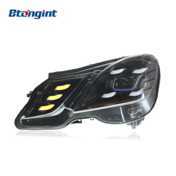 Retrofit Headlight Assembly for 2010-2013 Mercedes-Benz E-Class W212, Equipped with LED DRL, Turn Signals and Bi-Xenon Dual Light Lenses