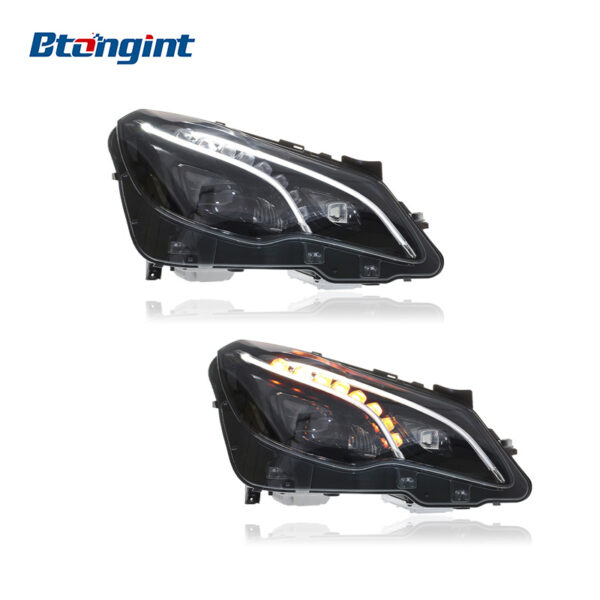 Modified Headlight Assembly for 2010-2016 Mercedes-Benz E-Class W207 Coupe, High Spec Upgrade for E200/E260/E300 with Lenses