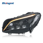 Suitable for Mercedes-Benz CLS W218 (2012-2015 Models), Headlight Assembly Upgrade to New Version with LED Daytime Running Lights, Dynamic Turn Signals & Projector Lenses