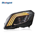 Retrofit Maybach-Style LED Projector Headlight Assembly with Sequential DRL for Mercedes-Benz GLK 2013-2015