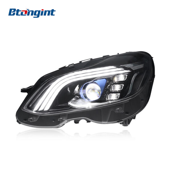 Retrofit Maybach-Style LED Projector Headlight Assembly with Sequential DRL for Mercedes-Benz E-Class W212 2014-2015
