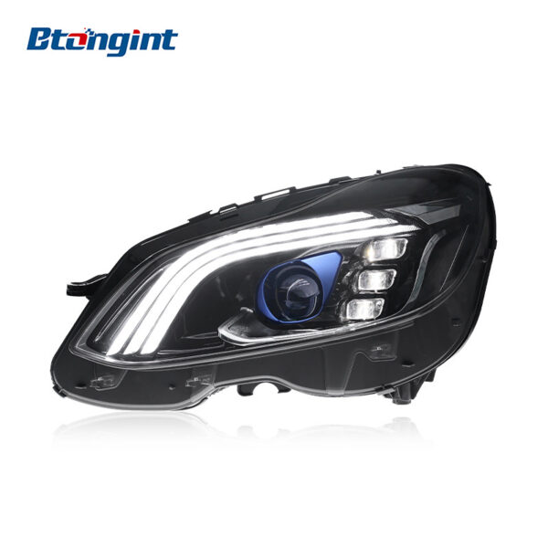 Retrofit Maybach-Style LED Projector Headlight Assembly with Sequential DRL for Mercedes-Benz E-Class W212 2014-2015