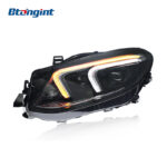 Suitable for Mercedes-Benz GLE W166 2015-2019, modified new-style headlight assembly equipped with LED daytime running lights, sequential turn signals and projector lenses