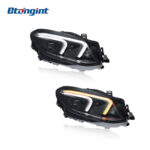 Suitable for Mercedes-Benz GLE W166 2015-2019, modified new-style headlight assembly equipped with LED daytime running lights, sequential turn signals and projector lenses