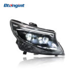 Suitable for Mercedes-Benz Vito 2016-2023, old to new facelift modified headlight assembly with LED projector lenses and daytime running lights