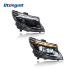 Suitable for Mercedes-Benz Vito 2016-2023, old to new facelift modified headlight assembly with LED projector lenses and daytime running lights