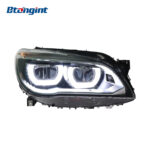 2009-2015 BMW 7 Series F02 Headlight Assembly, Old to New Upgrade with LED DRL & Turn Signal