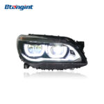 2009-2015 BMW 7 Series F02 Headlight Assembly, Old to New Upgrade with LED DRL & Turn Signal