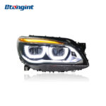2009-2015 BMW 7 Series F02 Headlight Assembly, Old to New Upgrade with LED DRL & Turn Signal