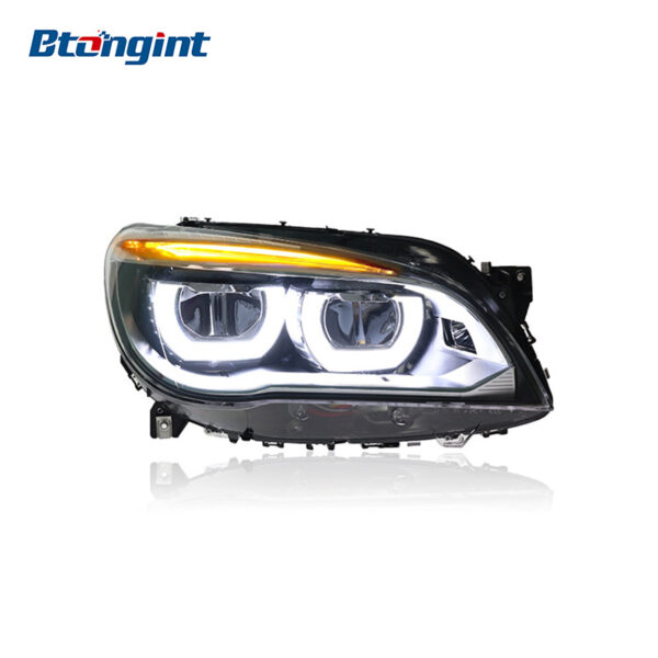 2009-2015 BMW 7 Series F02 Headlight Assembly, Old to New Upgrade with LED DRL & Turn Signal