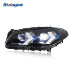 For BMW 5 Series F10 (2011-2017) Headlight Assembly Retrofit, New LED Daytime Running Light + Turn Signal + Bi-Xenon Projector Lens
