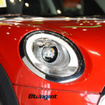 Fits 2014-2021 BMW MINI F55 F56. New upgraded headlight assembly with LED daytime running lights, turn signals and projector lenses.