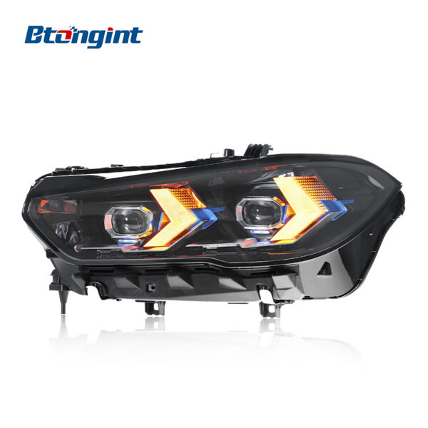 New Arrow-Style LED DRL, Turn Signal & Projector Headlight Assembly, Retrofit for 2019-2022 BMW X5 G05