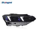 Upgraded M4 Fangs Style Headlight Assembly with LED DRL & Turn Signal Lenses for 2021–2024 BMW 4 Series G22