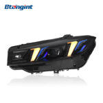 Modified Fangs-Style Headlight Assembly with Dual-Color LED DRL & Laser Lenses for 2023–2024 BMW 3 Series G20