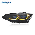 Upgraded Low to High Spec Headlight Assembly with Dual-Color Golden LED DRL for 2021–2023 BMW 4 Series G22