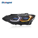Upgraded Low to High Spec Headlight Assembly with Dual-Color Golden LED DRL for 2021–2023 BMW 4 Series G22