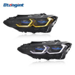 Upgraded Low to High Spec Headlight Assembly with Dual-Color Golden LED DRL for 2021–2023 BMW 4 Series G22