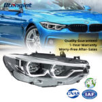 BMW 4 Series F32 2013-2020 Headlight Assembly, High-spec New Style LED Scoop DRL with Turn Signal