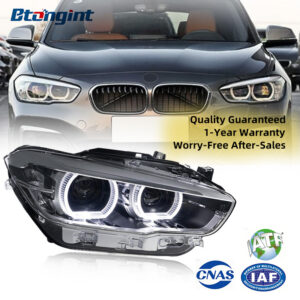 For 2015-2018 BMW 1 Series F20, Upgraded High-spec LED Headlight Assembly with Daytime Running Lights, Turn Signals & Projector Lenses
