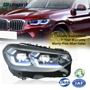 New Style Blue Eyebrow LED Projector DRL & Turn Signal Headlight Assembly for 2018-2021 BMW X3 G08
